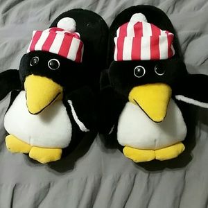Christmas Penguin slippers