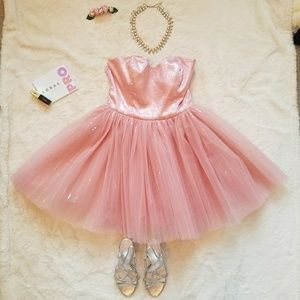 Pink Betsey Johnson Collection tutu dress EUC