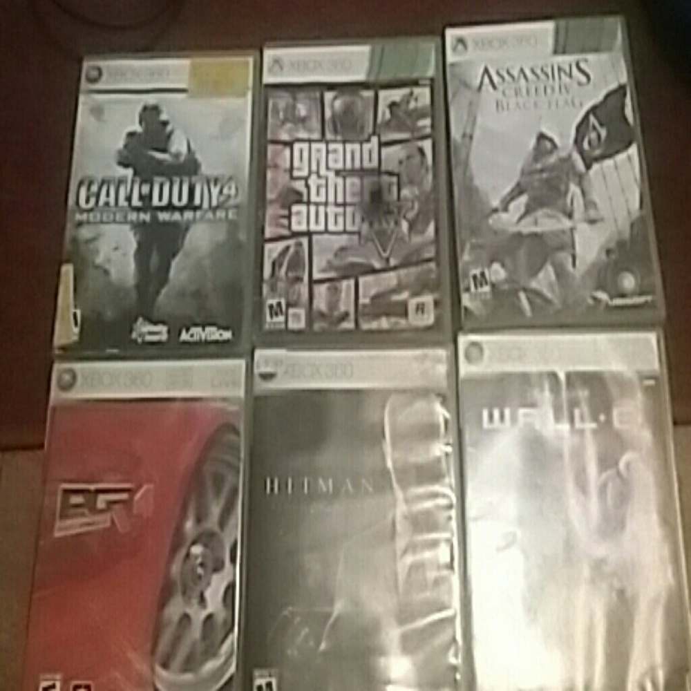 6 xbox 360 games