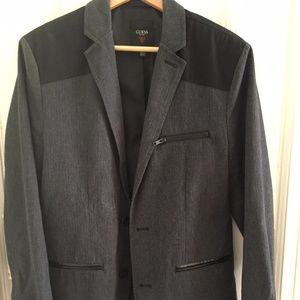 Guess Black and Gray Blazer