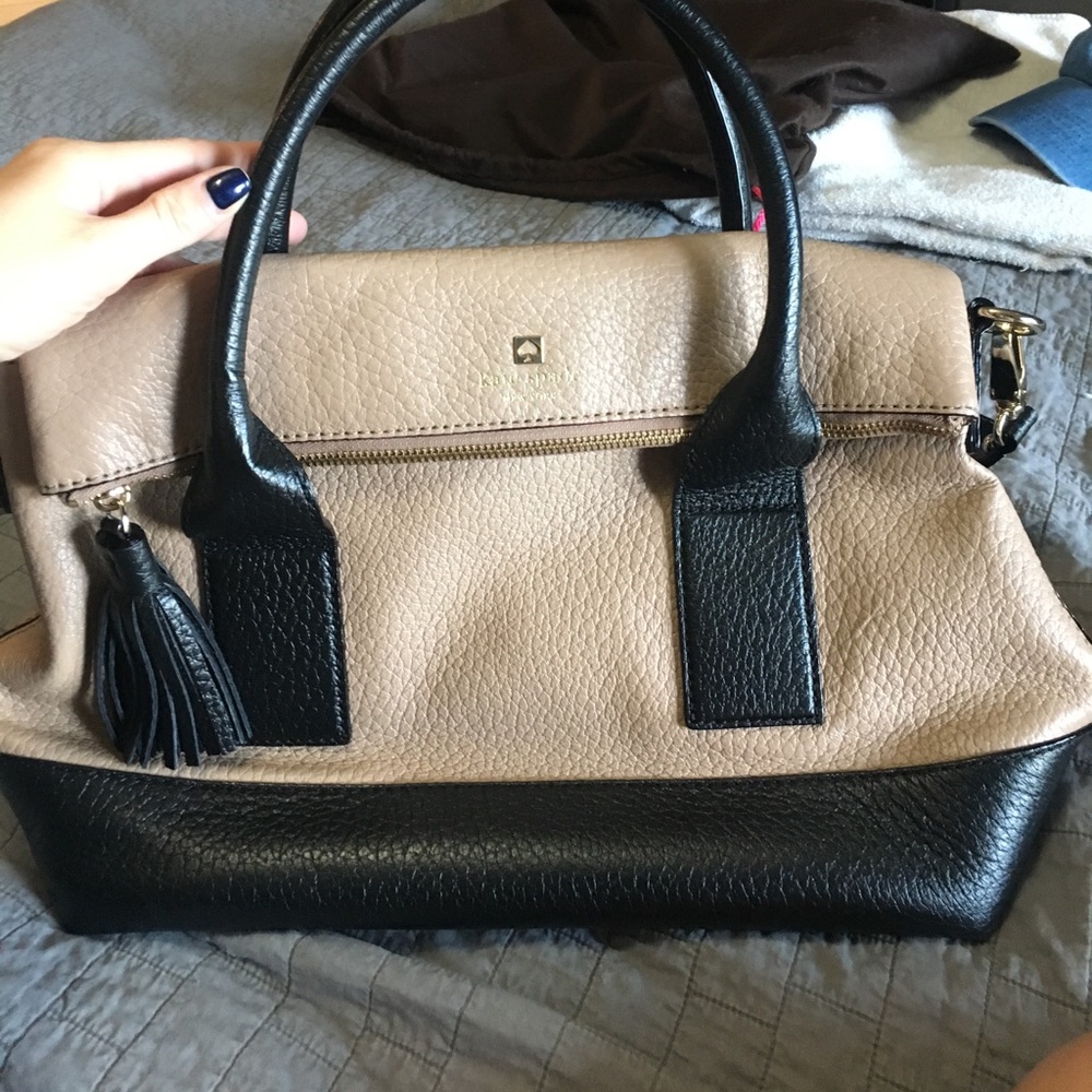 Kate Spade Tote with Adjustable Strap and Tassel