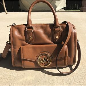 Michael Kors Brown Crossover Satchel