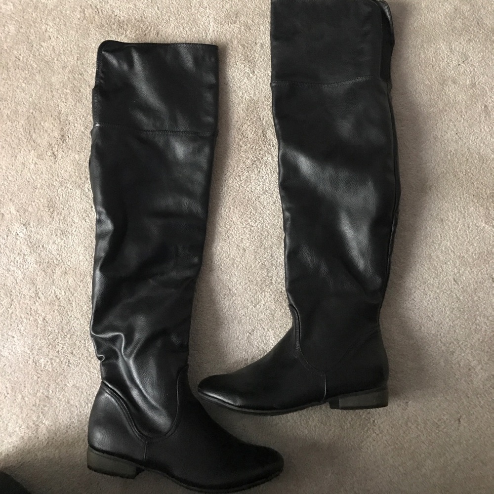 Over the Knee Black Boots