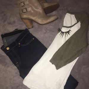 Express Color Block Baseball Tee