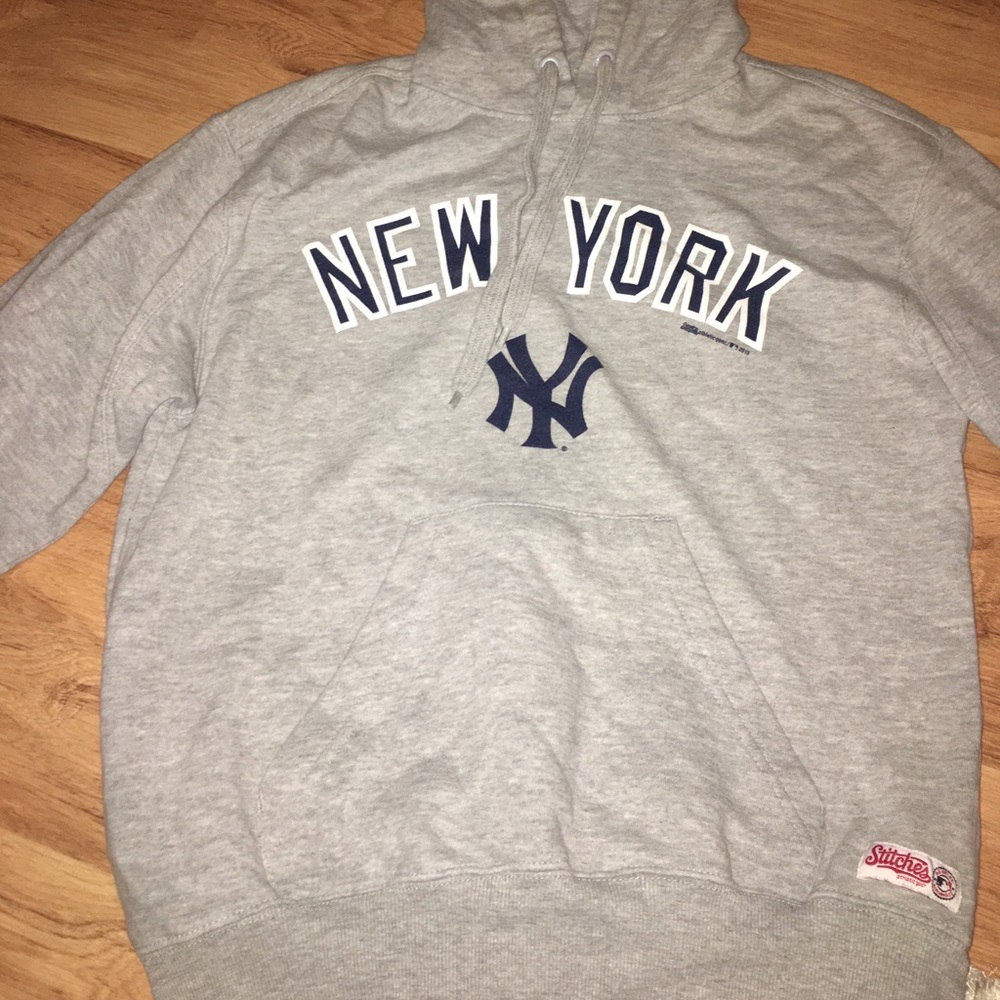 new york yankees grey hoodie