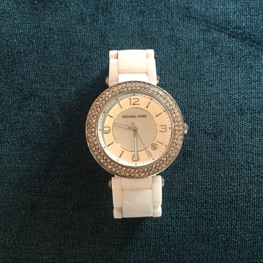 Michael Kors White Ceramic Watch