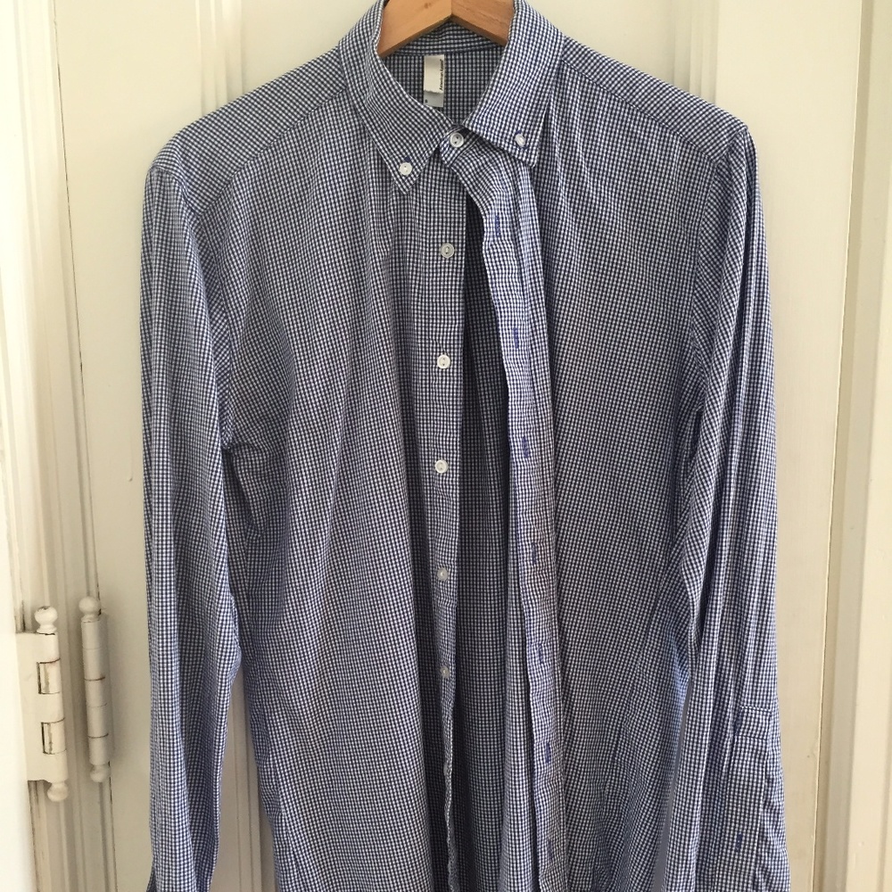 American Apparel Checkered Dress Shirt