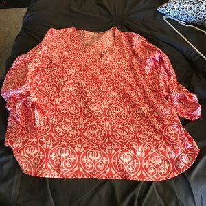 Orange and white cute shirt