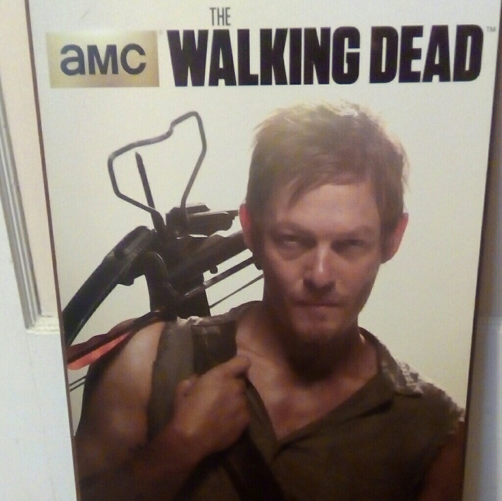 Walking Dead Daryl wood poster - Picture 1 of 5