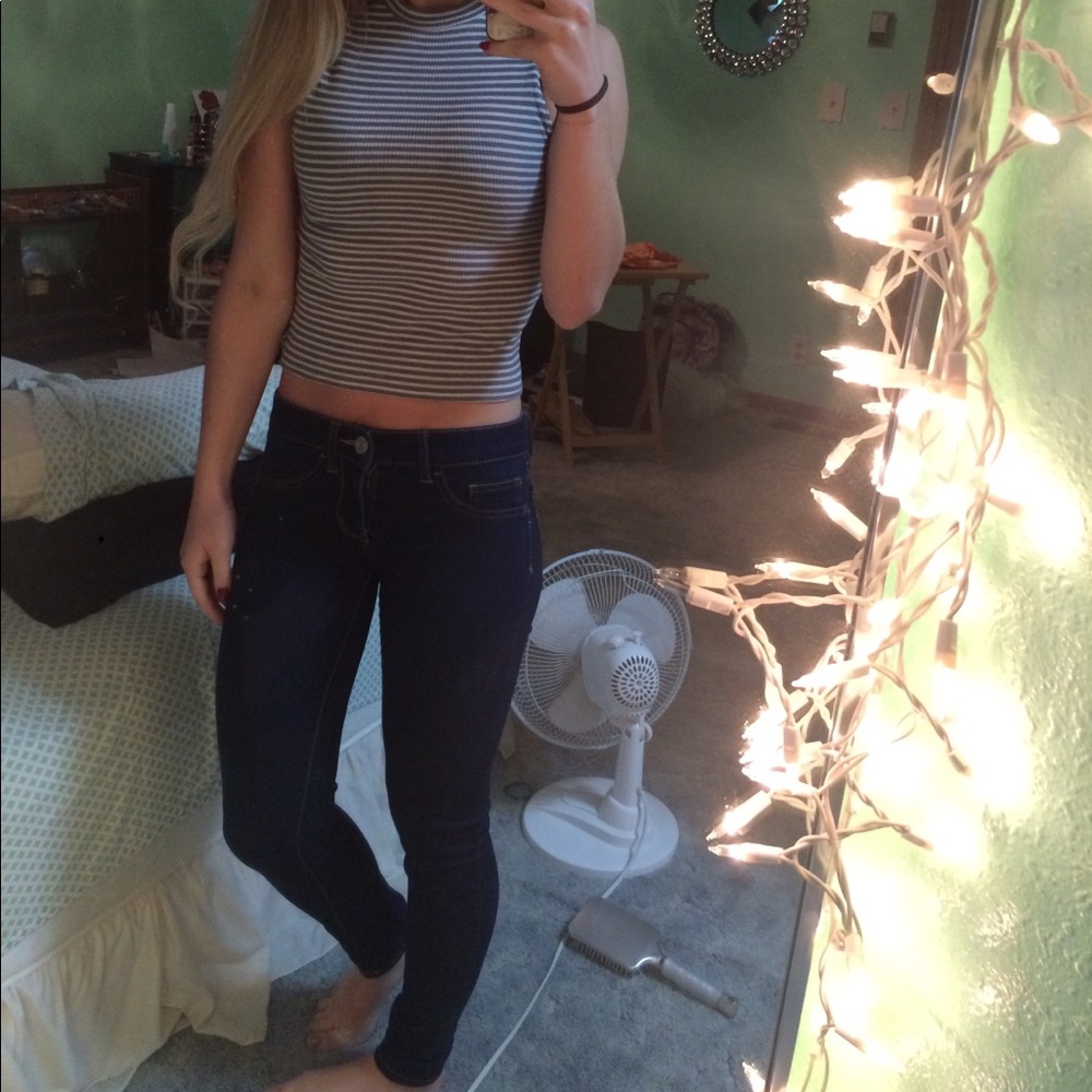 Striped crop top
