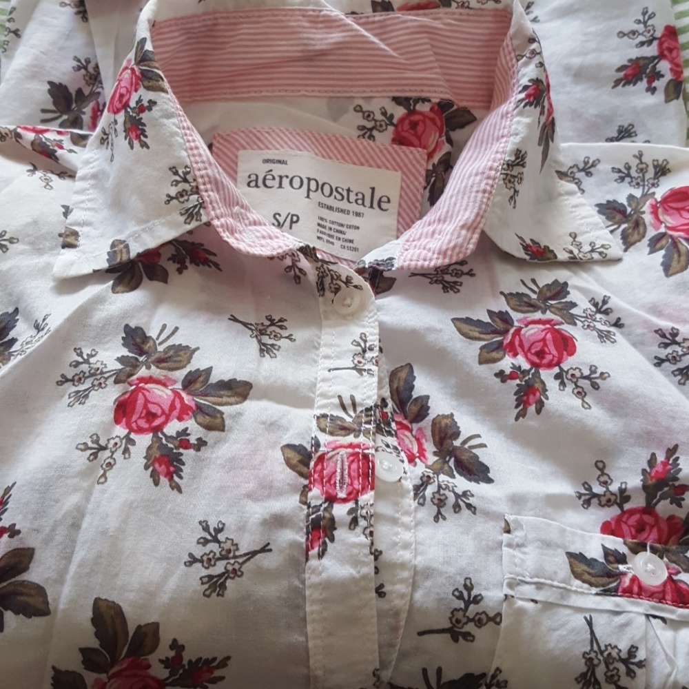 Rose button down