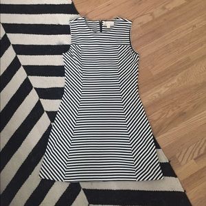 Michael Kors Striped A Line Shift Dress