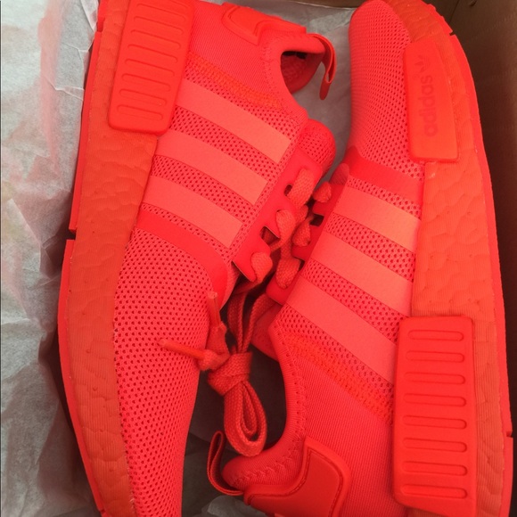 New with Box Adidas NMD Solar Red Triple Red - Picture 2 of 6