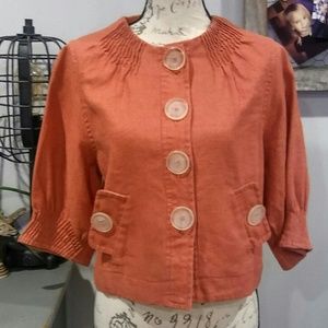 4 for $15 Salmon Orange short blazer