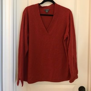 Burnt red Cashmere sweater