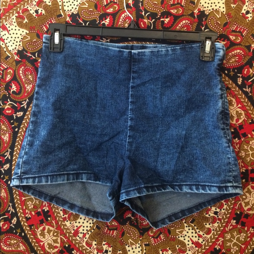 High wasted jean shorts