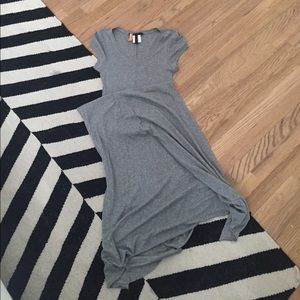 BCBG Gray Bodycon Maxi Dress