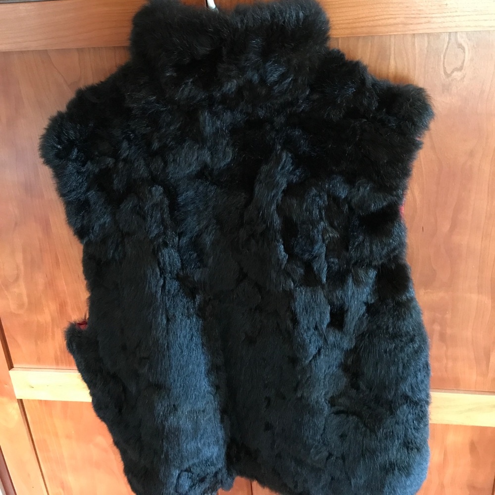 Andrew Marc Vintage Opossum Vest EUC Size Medium - Picture 3 of 5