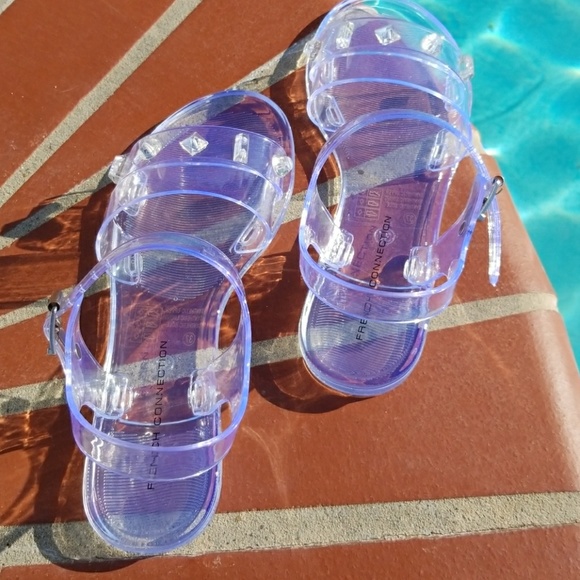 french connection jelly sandals
