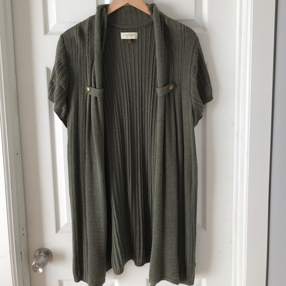 Short sleeve cardigan