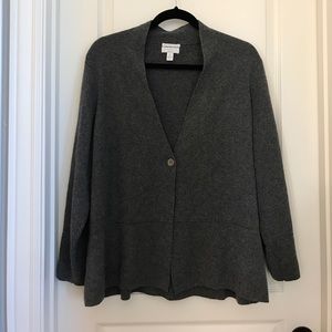 Charter club women 2x dark gray cashmere sweater