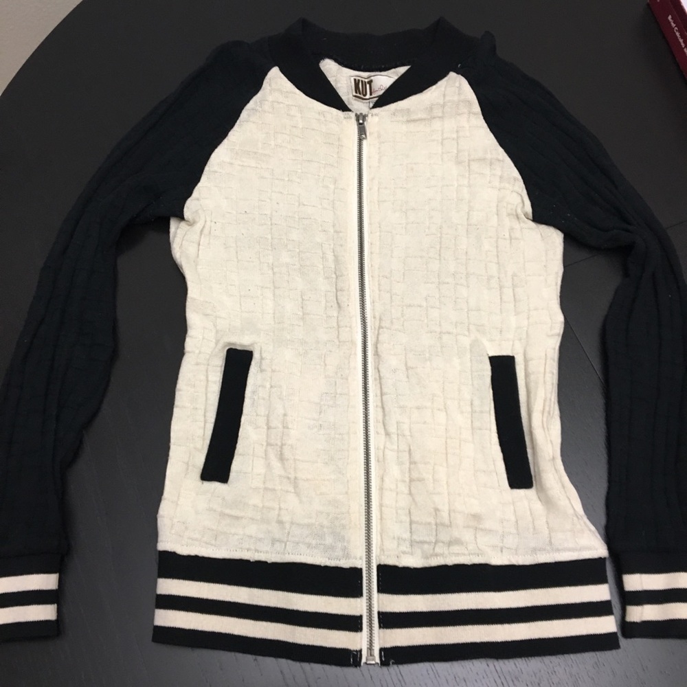Kut Sweater Bomber Zip Up- NWOT