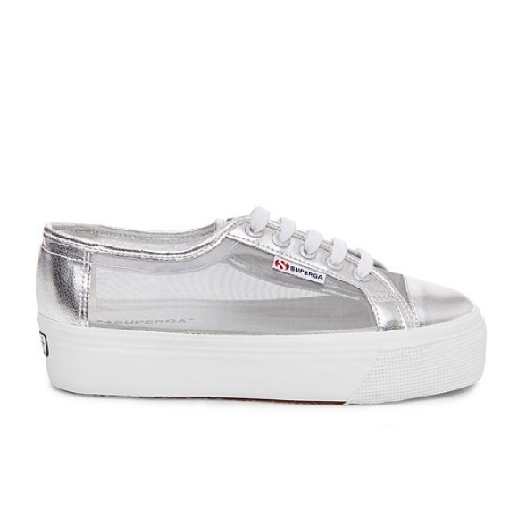 superga platform bianche