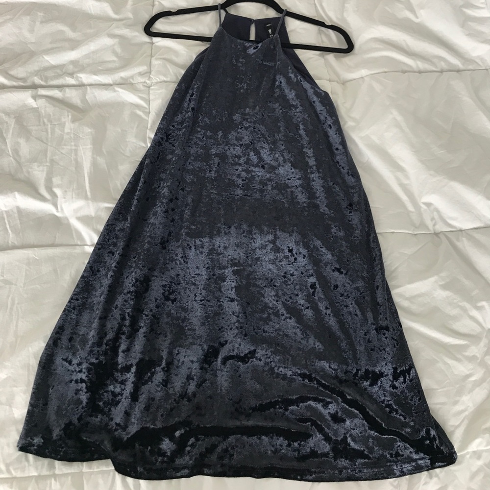 Blue velvet Design Lab dress