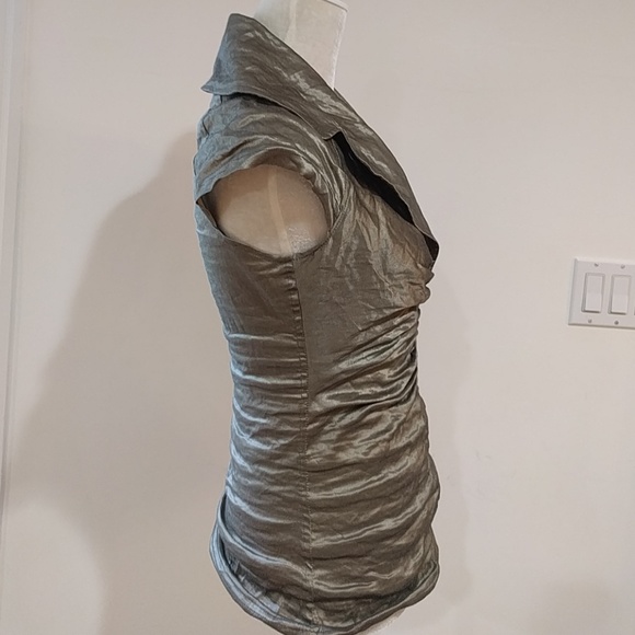 Champagne (Pale Olive Bronze) Vintage Searle Top - Picture 3 of 7