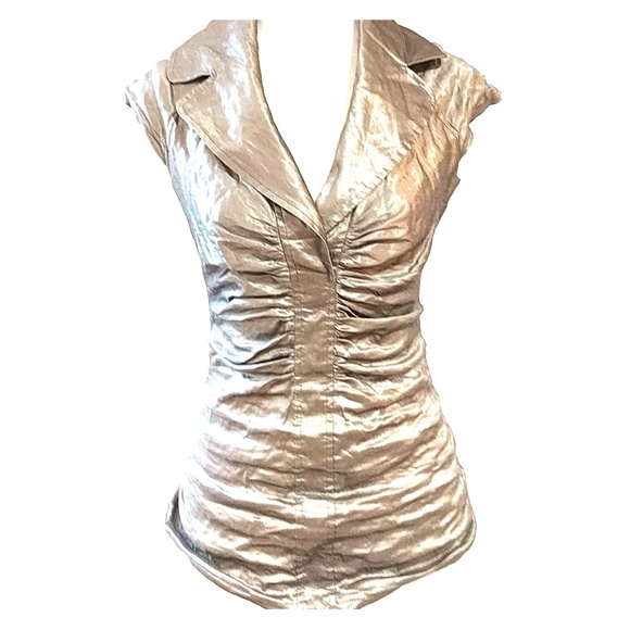 Champagne (Pale Olive Bronze) Vintage Searle Top - Picture 7 of 7