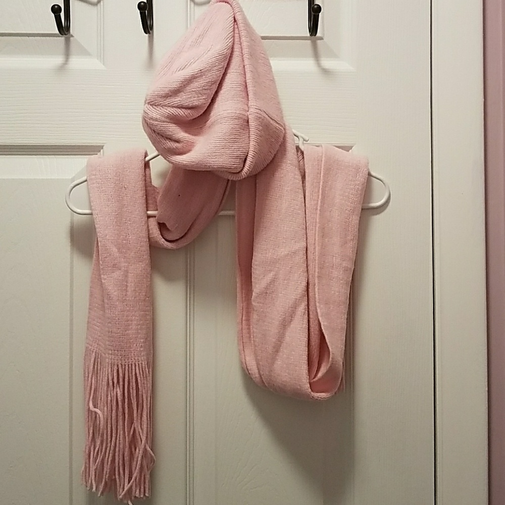 Pink hat and scarf