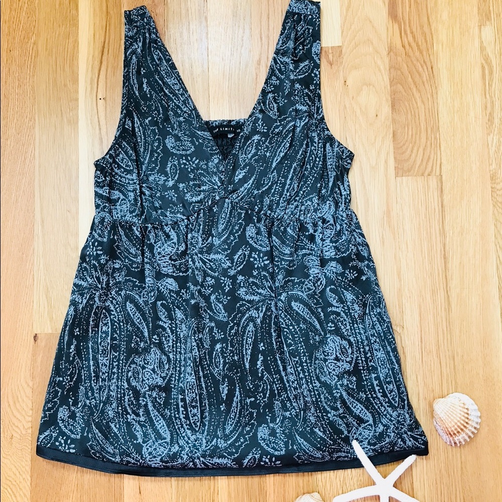 Grey silky tank top Limited size xs
