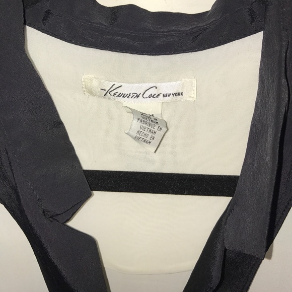 Kenneth Cole Black & White Button-up Blouse - Picture 2 of 5