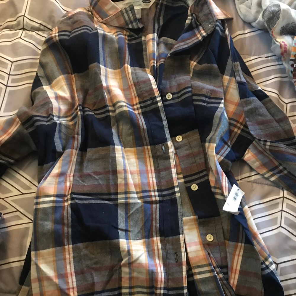 Old navy button down plaid