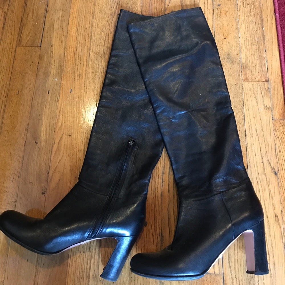 PRADA - over the knee black 39.5 gently worn