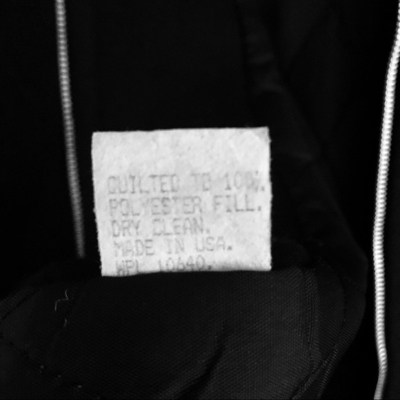 JOFELD DK BLUE LINED WOOL COAT W FAUX FUR COLLAR L - Picture 8 of 8