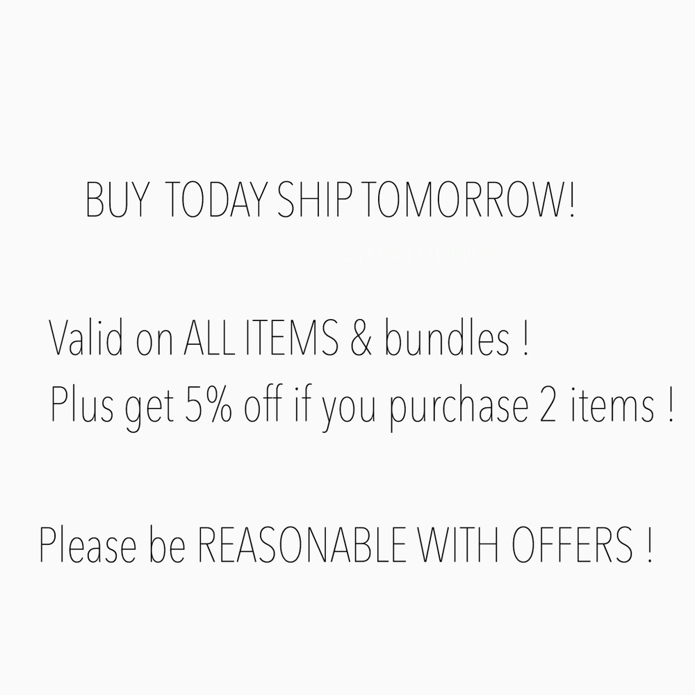 BUY TODAY SHIP TOMORROW!