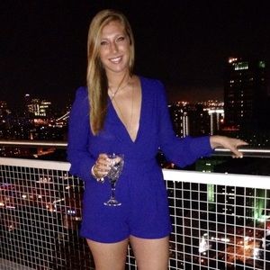 One piece cream colored romper