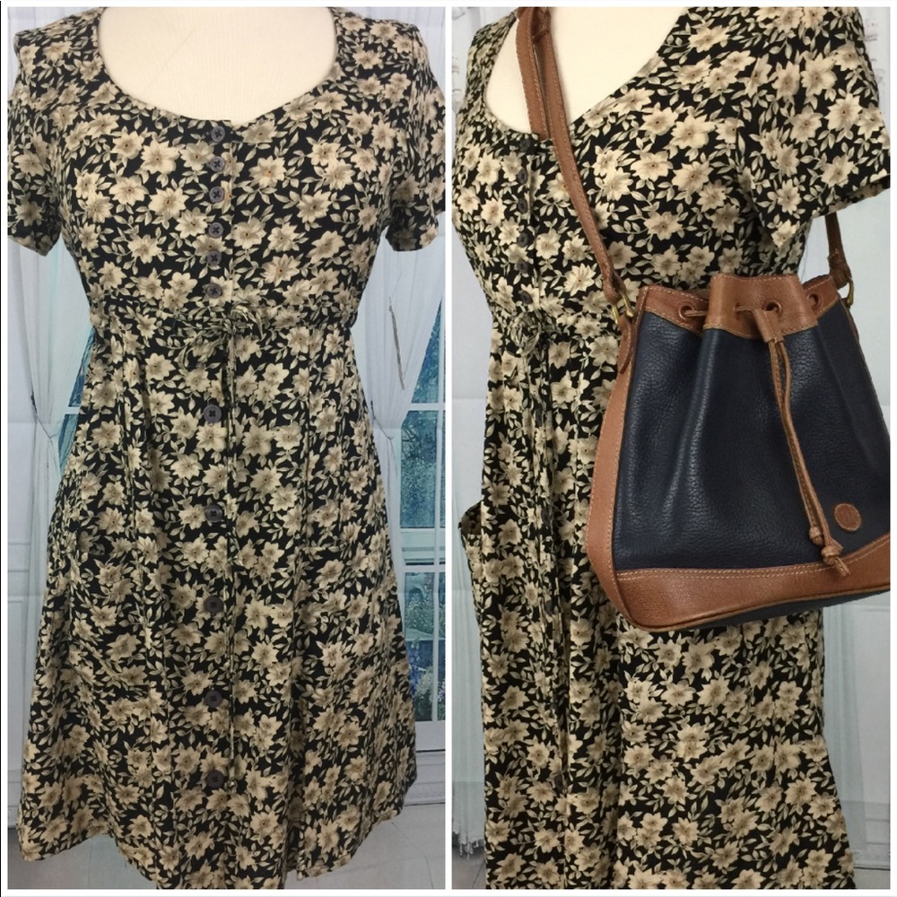 👗NWT Vintage 80’s ESPRIT Babydoll Dress 6/M F