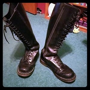 Knee high black Dr. Martens