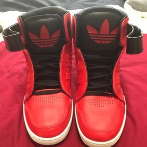 Red/Black Adidas Sneakers