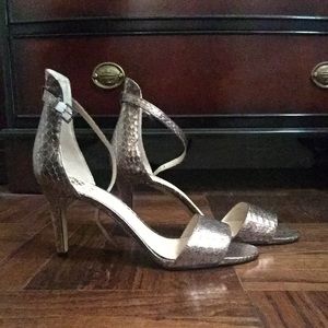 Vince Camuto strappy heels, size 10M/40, bronze