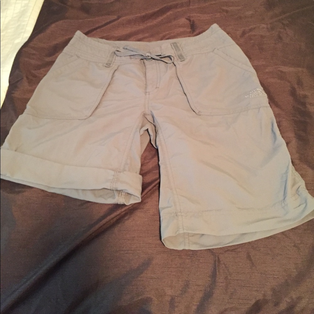 Northface light gray hiking shorts