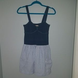 Nautical striped tank dress