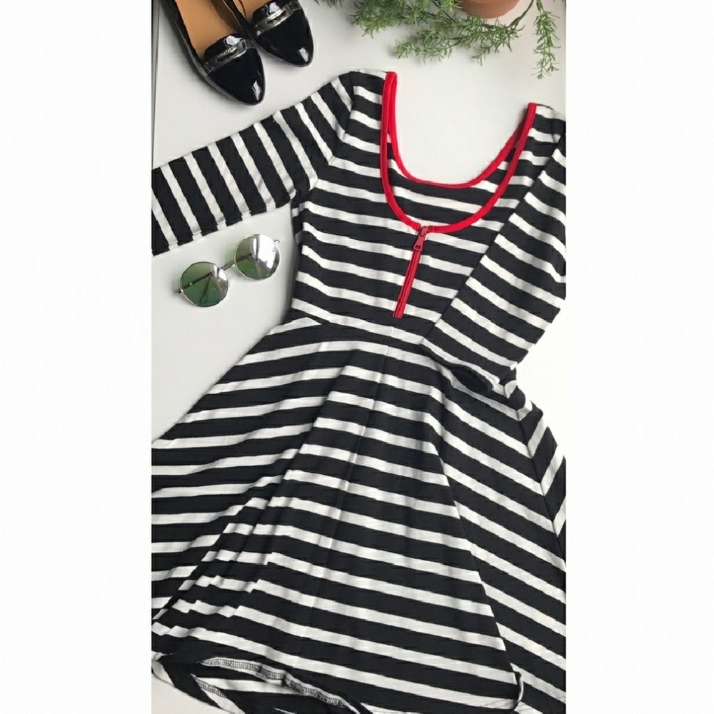NWOT Black and White Striped Dress by Express