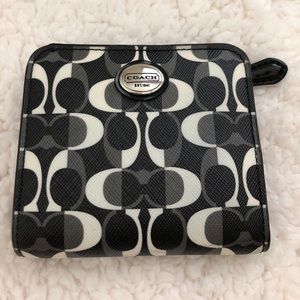 Black/White Coach Wallet