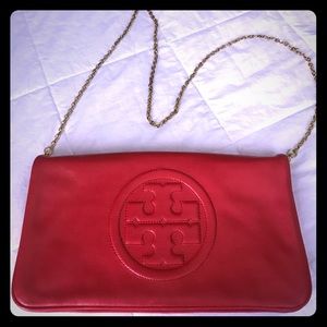 Tory burch Red clutch