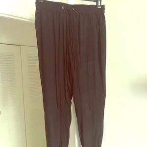 Casual black summer pants
