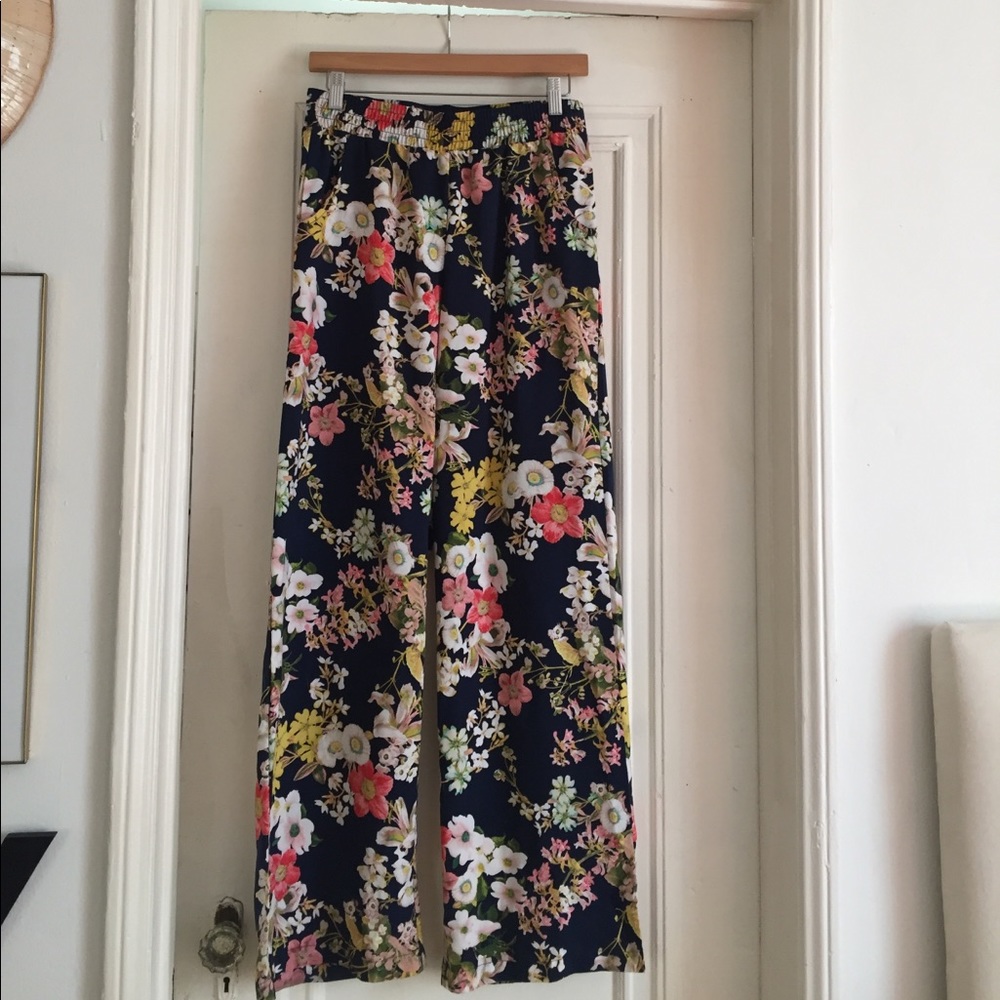 🌼 Boho floral wide leg palazzo pants 🌸