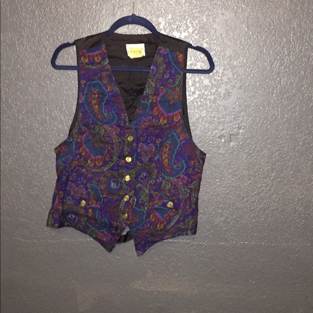 Vintage paisley vest
